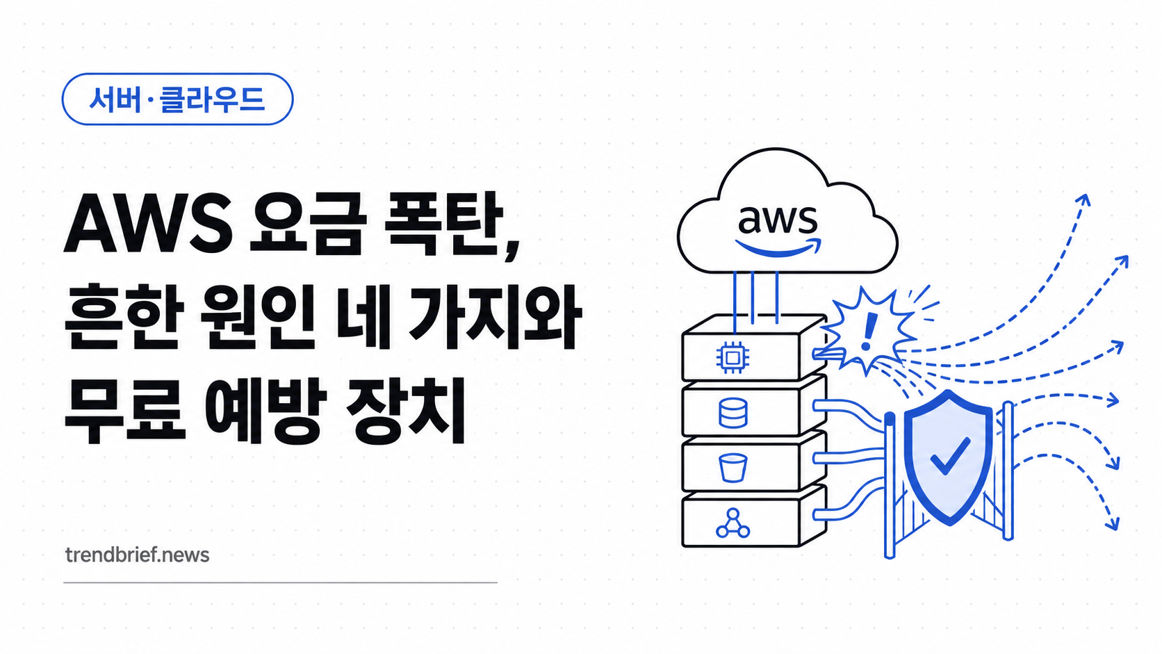 AWS 요금 폭탄, 흔한 원인 네 가지와 무료 예방 장치